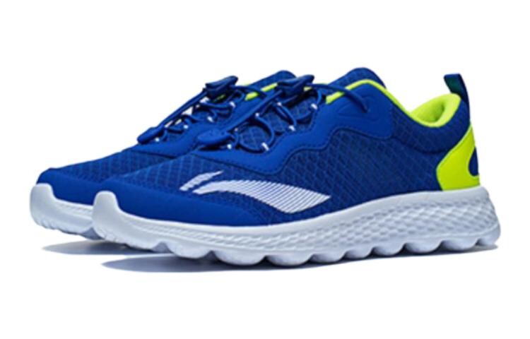 Детские кроссовки Kids Low-top Hypertherm Blue/флуоресцентный ярко-зеленый Lining Young, зеленый — фото 2