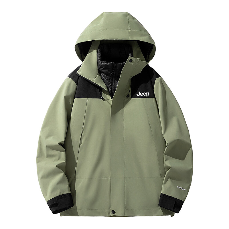 

Пуховик унисекс Jeep, цвет Tea green/black