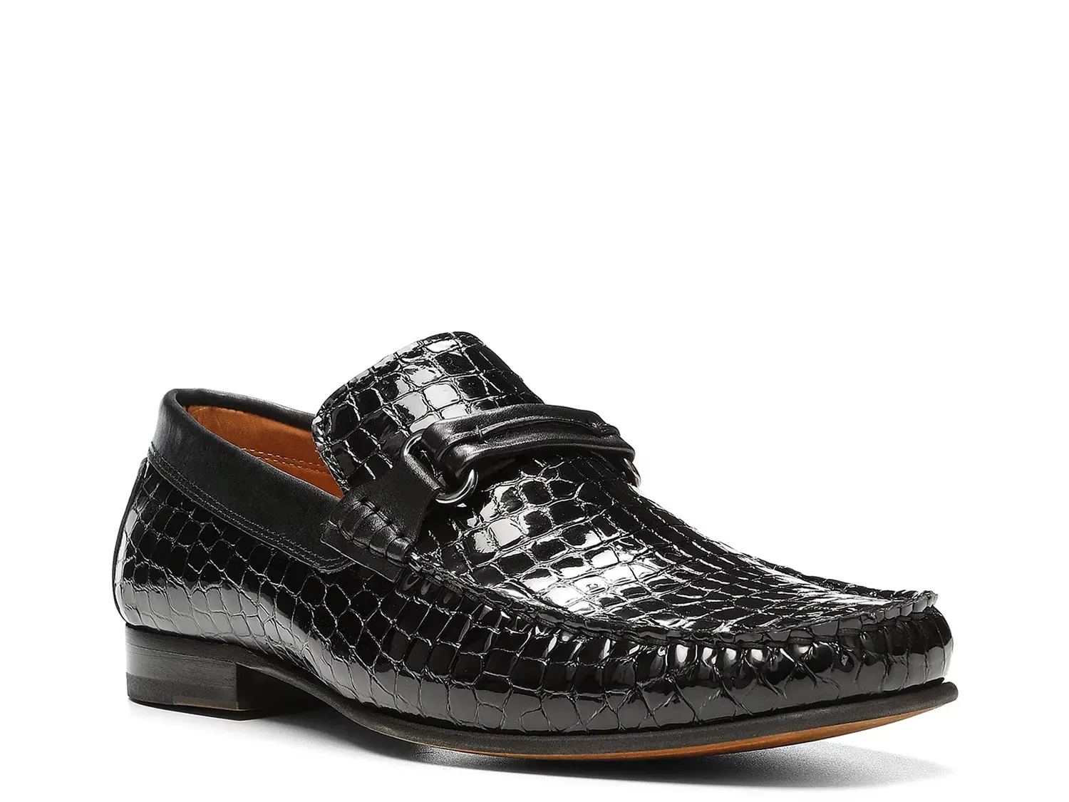 

Лоферы Donnie Donald J. Pliner, Black Croc Print Leather