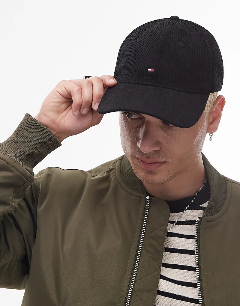 

Кепка с логотипом-флажком Tommy Hilfiger черного цвета