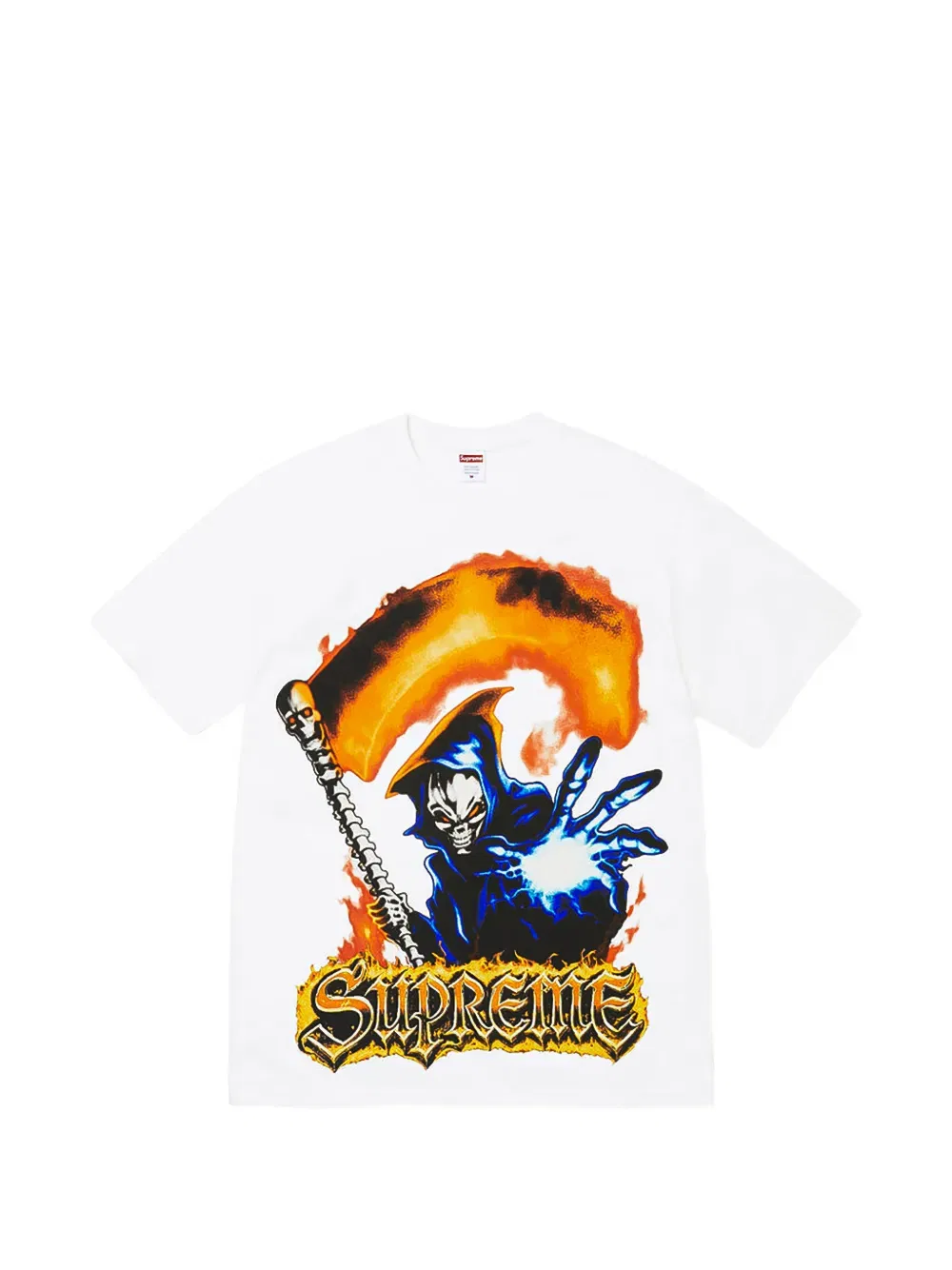 Футболка с изображением Смерти Supreme, белый