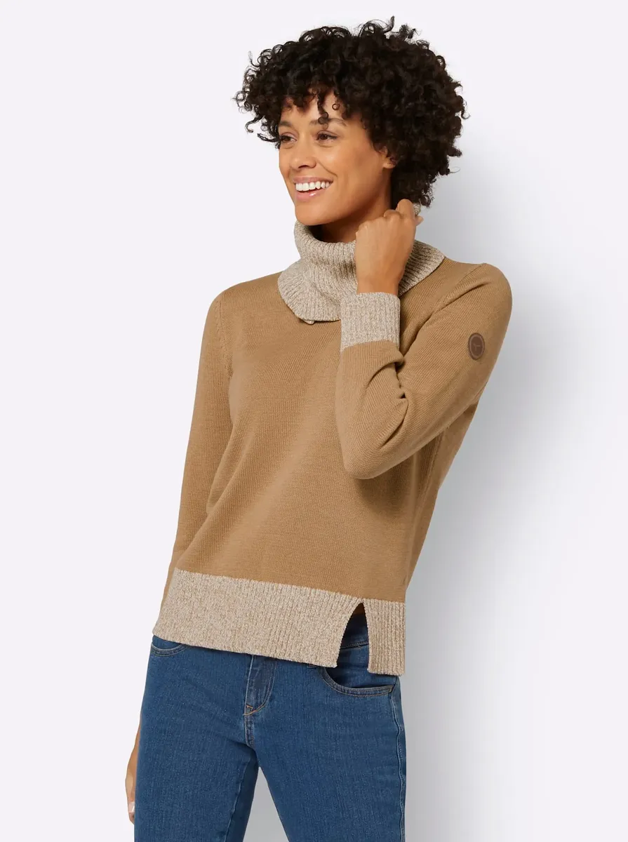 

Casual Looks Вязаный джемпер "Пуловер", цвет Camel