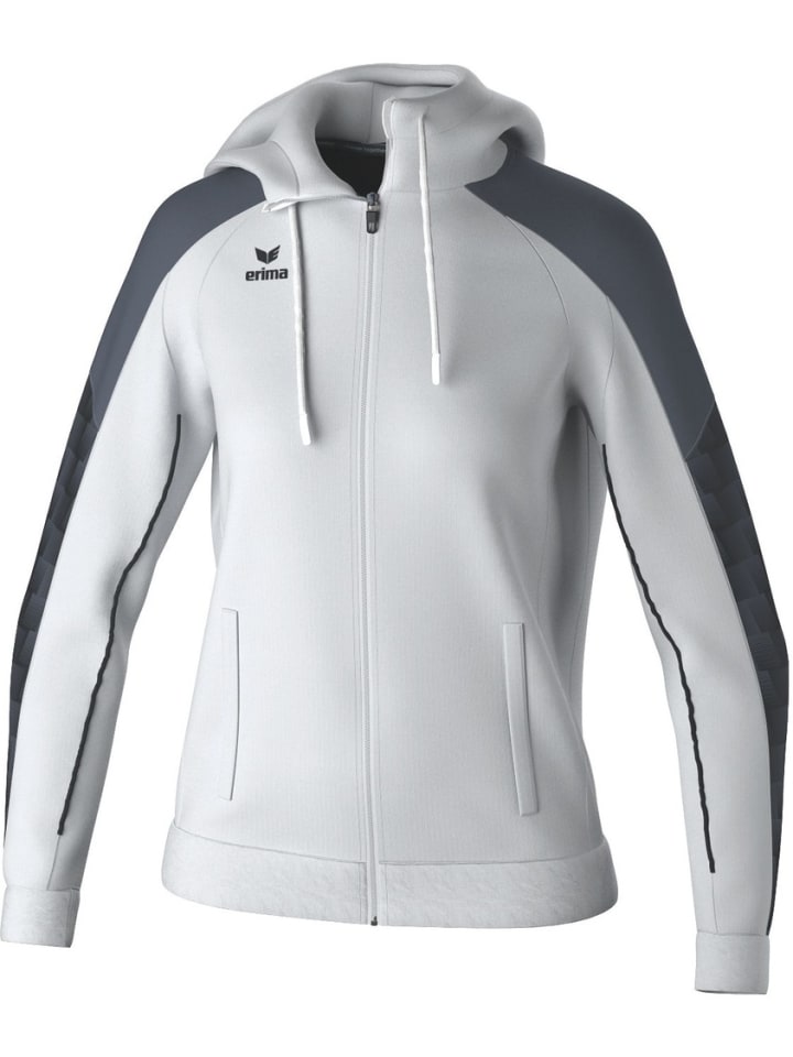 

Тренировочная куртка Evo Star с капюшоном белого цвета erima