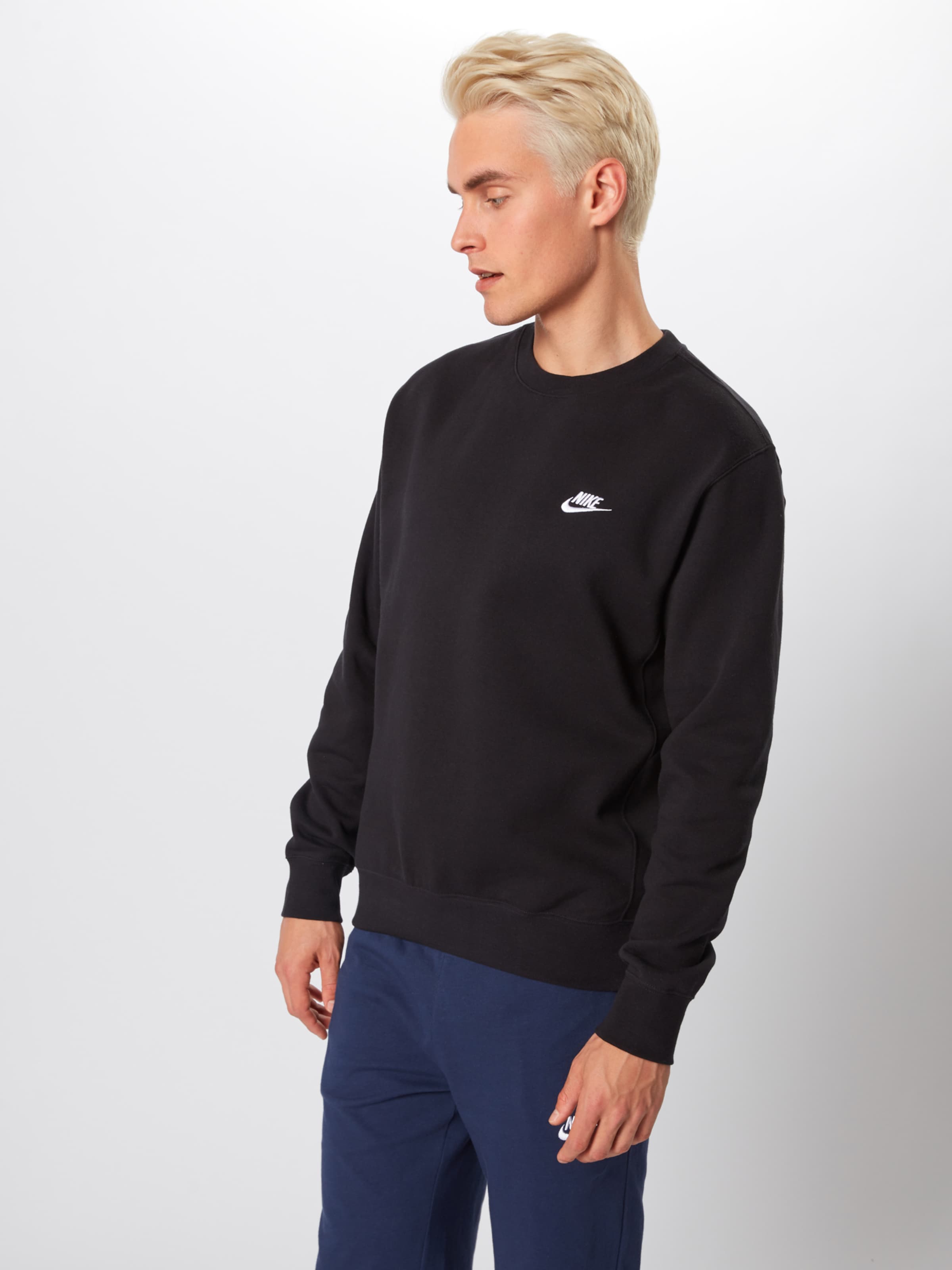 Nike Sportswear Свитшот 'Club Fleece' Regular fit черный — фото 2