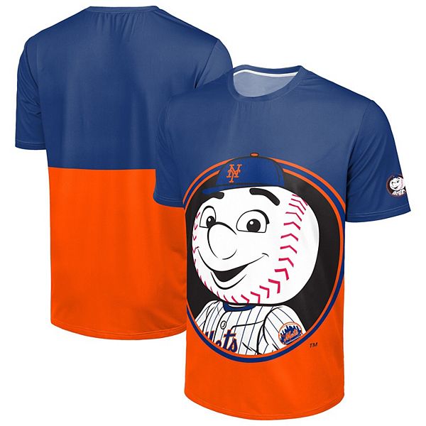 

Мужская футболка new york mets big logo mascot royal/orange Foco
