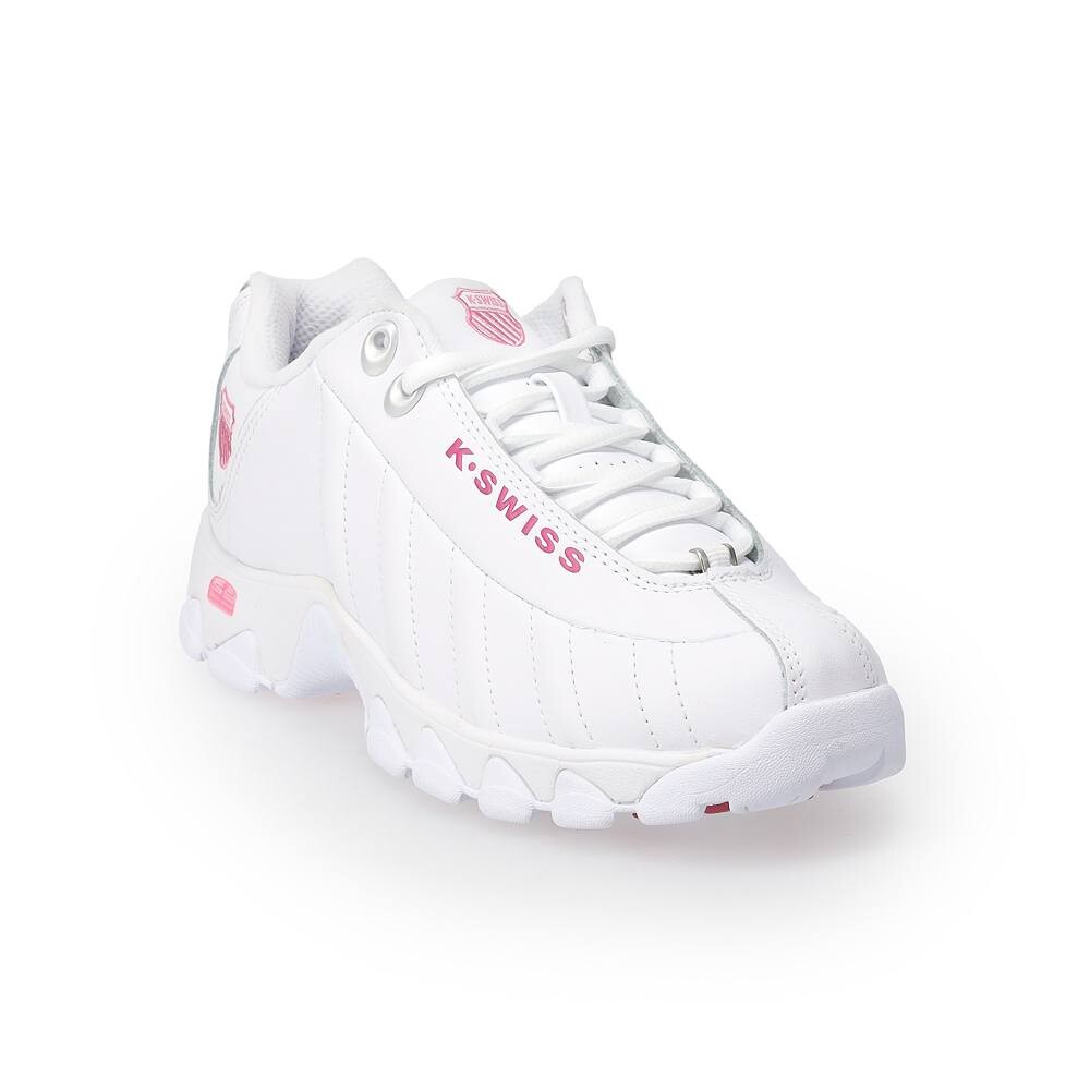 

Женские теннисные туфли K-Swiss ST-329, цвет White Shocking Pink