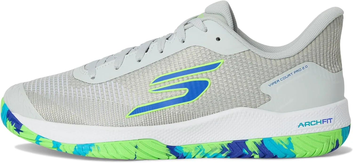 Кроссовки Skechers для мужчин Pickleball Viper Court Pro 2.0, серый — фото 4