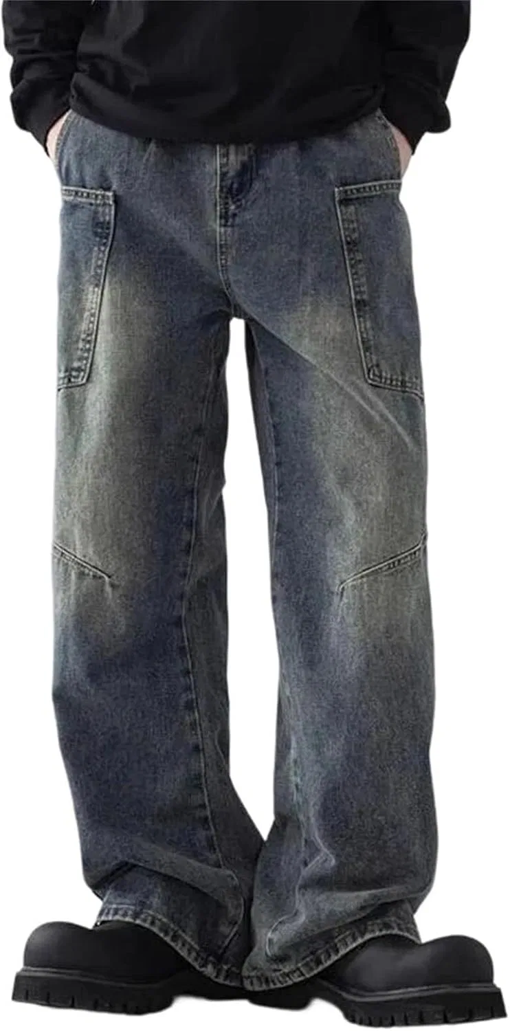 Джинсы свободные Retro Baggy, синий