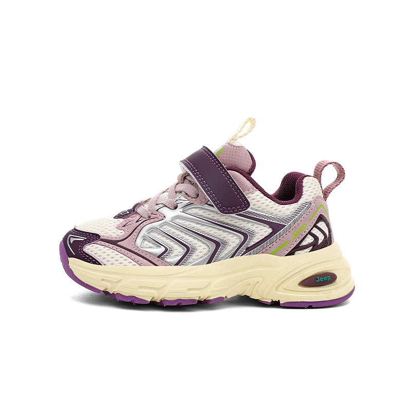 

Jeep Беговые кроссовки для детей с низким верхом, амортизацией, отскоком, воздухопроницаемостью, устойчивостью к скольжению и износу, цвет Taro Purple