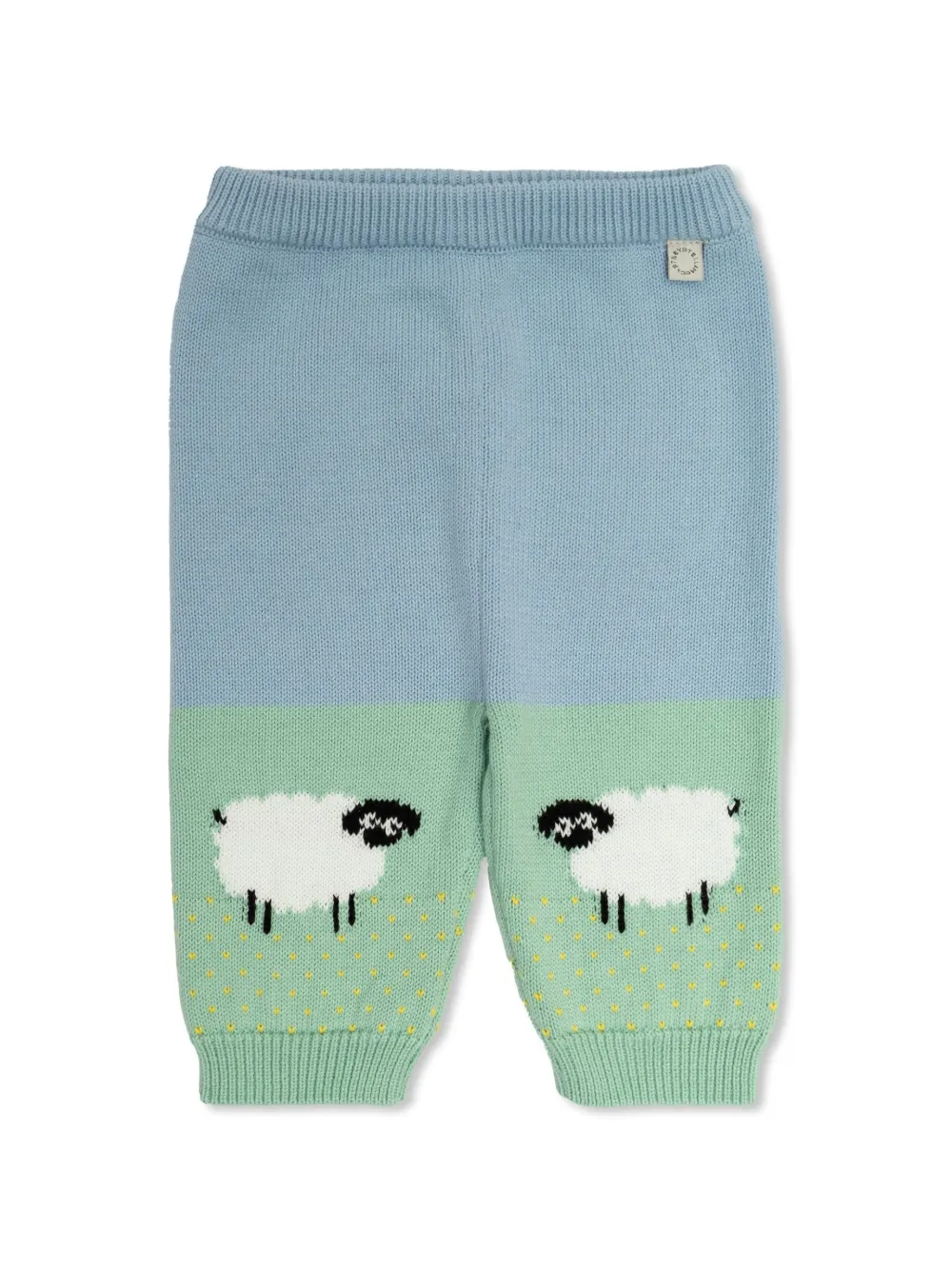 

Трикотажные брюки с узором Stella McCartney Kids, синий