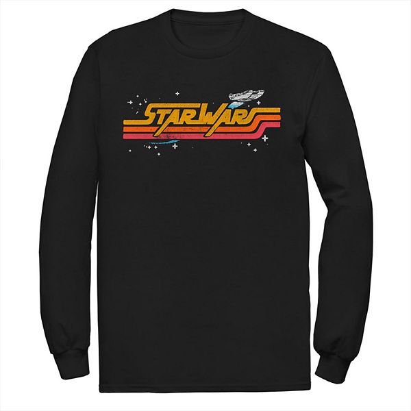 

Футболка с длинным рукавом Disney Millennium Falcon Retro Title Logo Star Wars