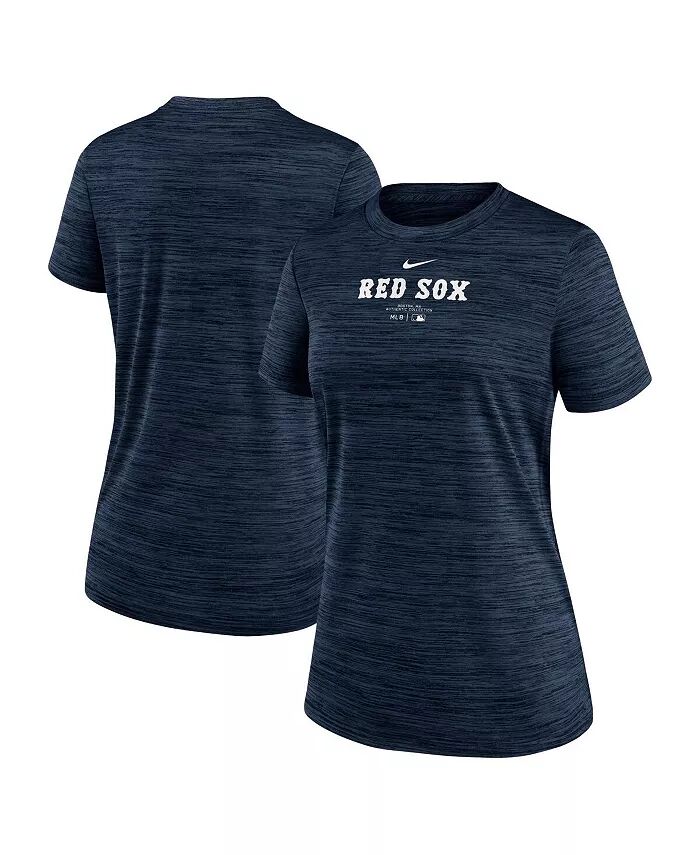 

Женская темно-синяя футболка Boston Red Sox Authentic Collection Velocity Performance Nike, синий