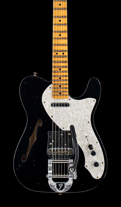 

Электрогитара Fender Custom Shop '68 Tele Thinline Journeyman Relic - Aged Black #73286