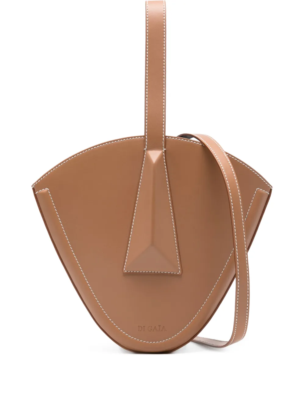 

Сумка-тоут из кожи La Tête Di Gaia, коричневый