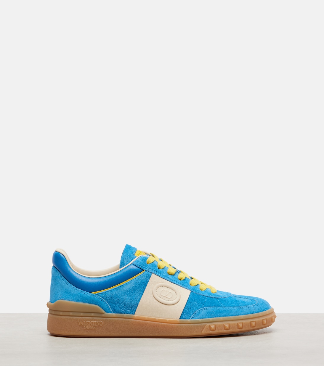 Upvillage замшевые кроссовки Valentino Garavani, Light Blue Delft — фото 4