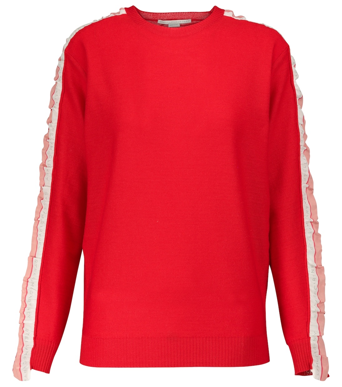 

Шерстяной свитер с шелковой отделкой Stella McCartney, Power Red