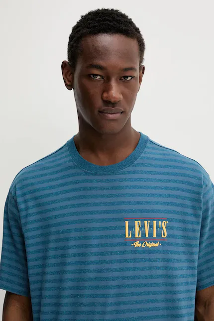 Футболка хлопковая Vintage Fit Graphic Levi's, бирюзовый — фото 4
