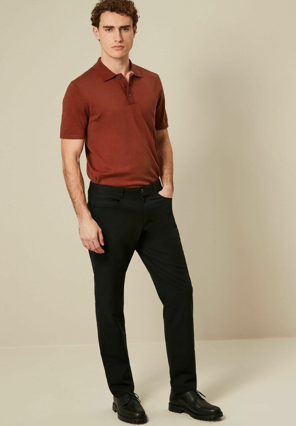 

Поло SHORT SLEEVE REGULAR FIT Next, красный