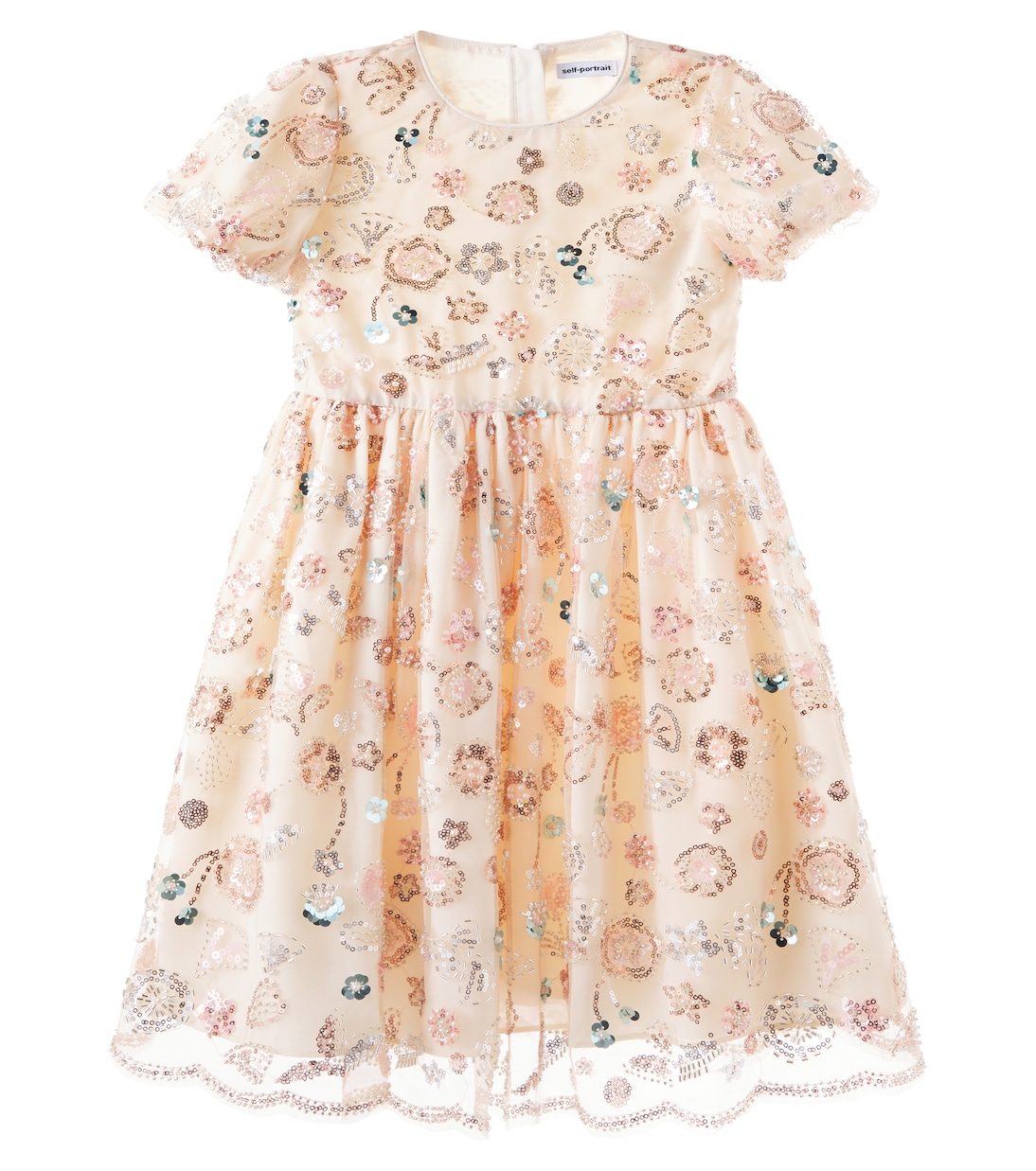 

Украшенное платье Self-Portrait Kids, Champagne