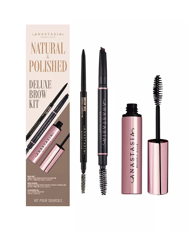 Натуральный и полированный набор для бровей класса люкс Anastasia Beverly Hills, medium brown