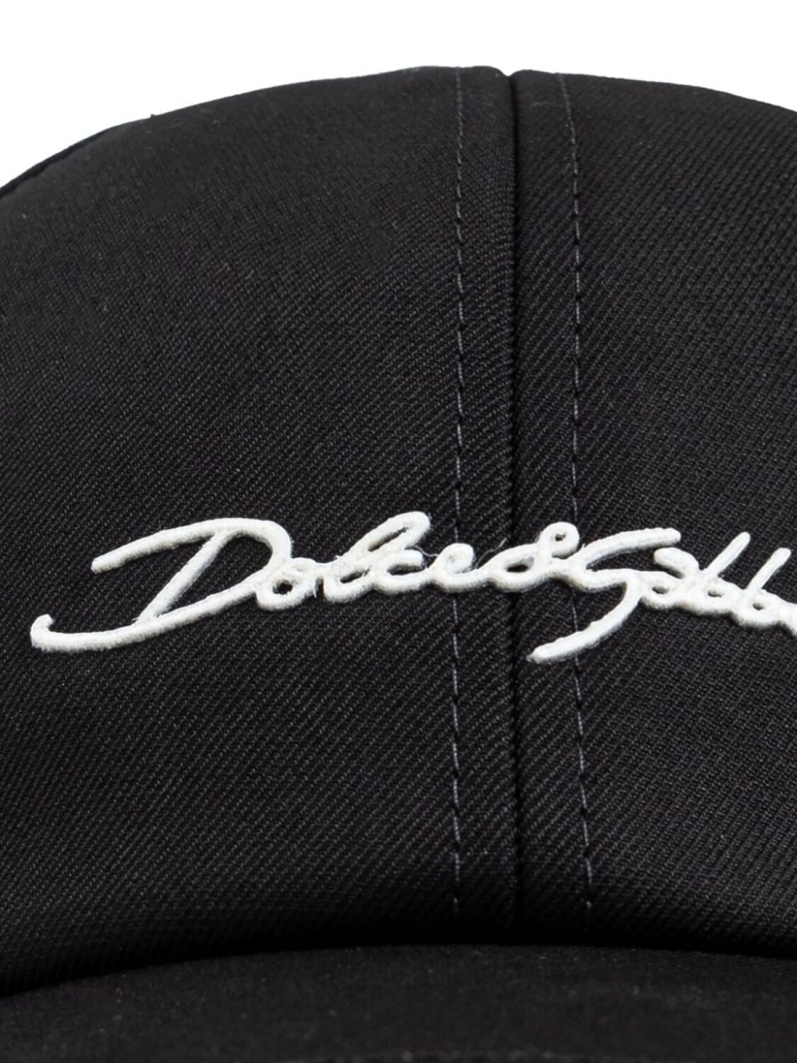 Dolce & Gabbana хлопковая бейсболка с аппликацией логотипа, черный — фото 4
