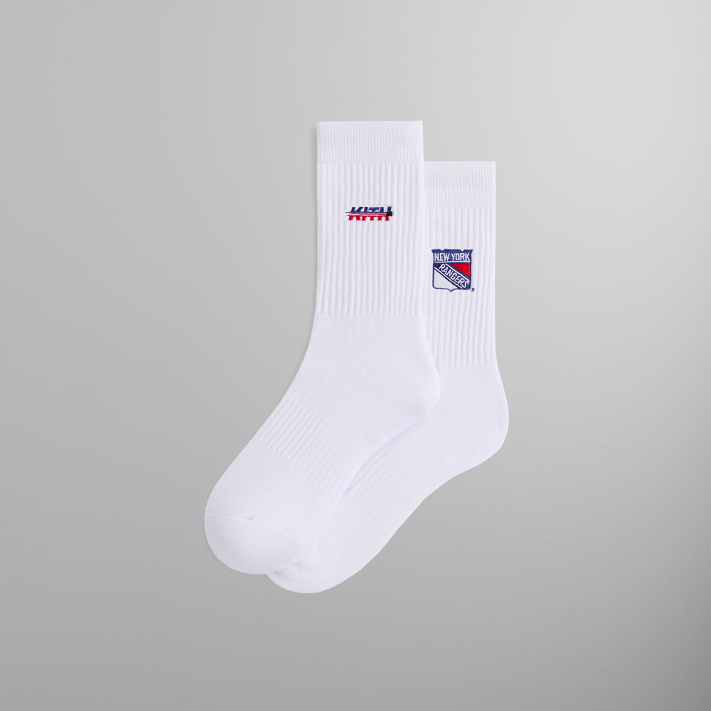 

Носки Kith for the New York Rangers Puck Logo Crew Socks, белый