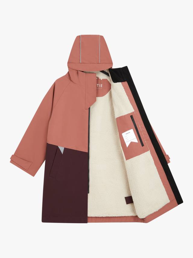 

Детский водонепроницаемый халат с цветными блоками Toastie, Rose Pink