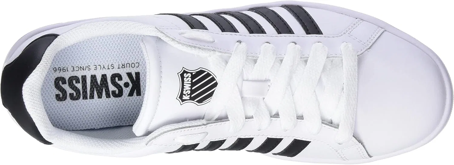 Кроссовки для тай-брейка K-Swiss для мужских кортов, White / Black — фото 3