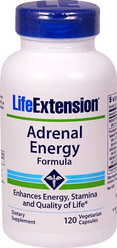 

Life Extension, Формула энергии надпочечников, Диетическая добавка, 120 капсул