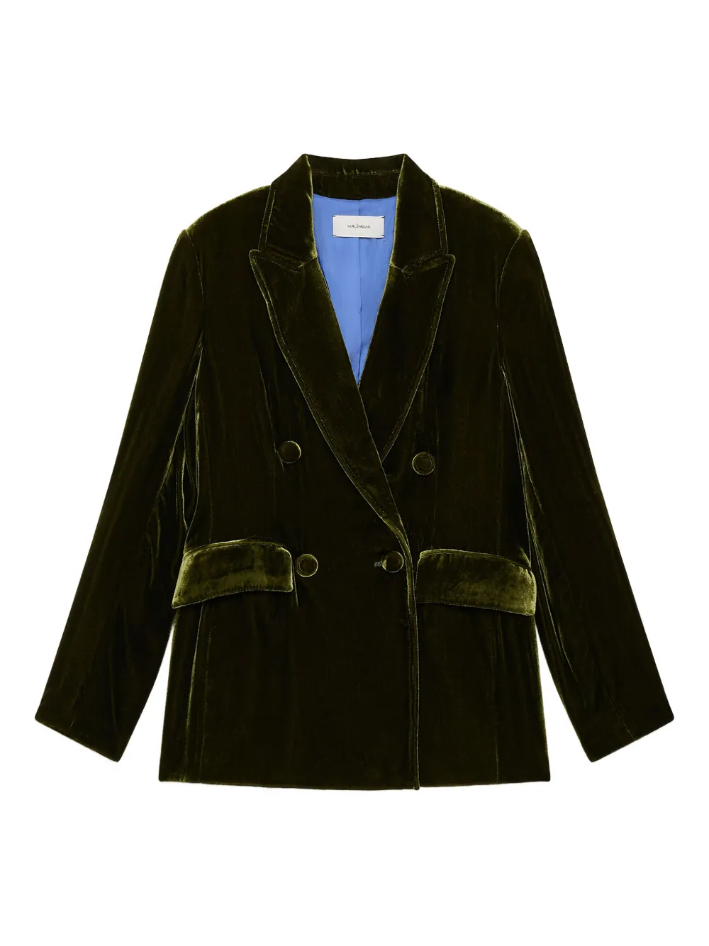 

Двубортный пиджак с карманами Maliparmi, зеленый