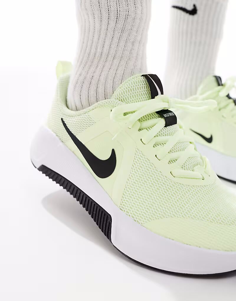Кроссовки Nike Training MC 3 в лаймово-зеленом и белом цветах — фото 4
