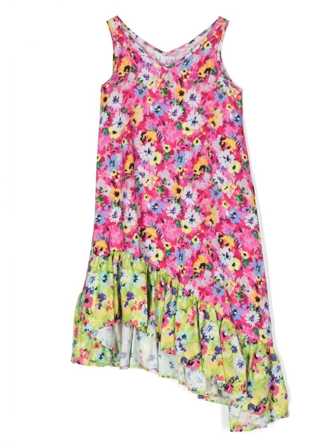 

MSGM Kids платье с цветочным принтом, розовый