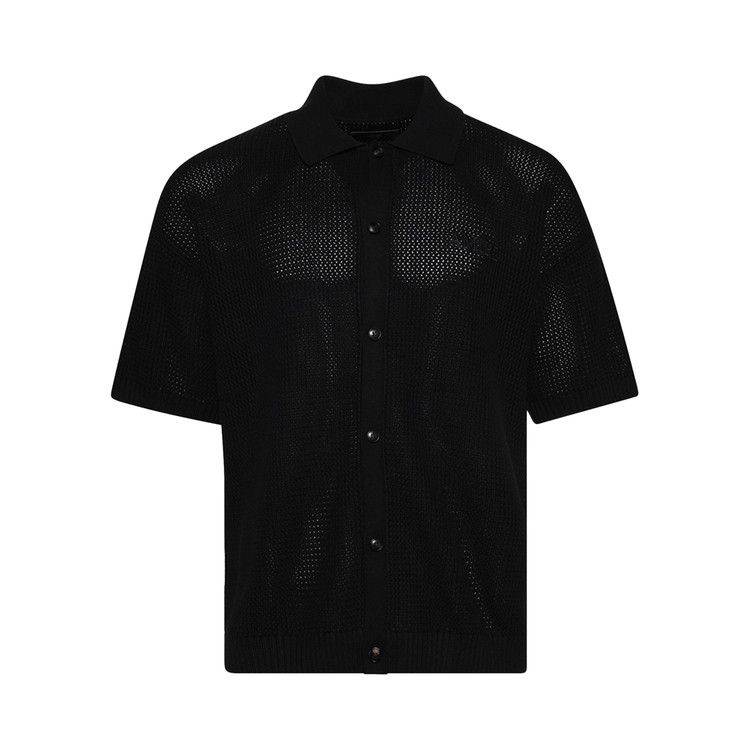 

Рубашка Amiri Crochet Mesh Shirt, Black