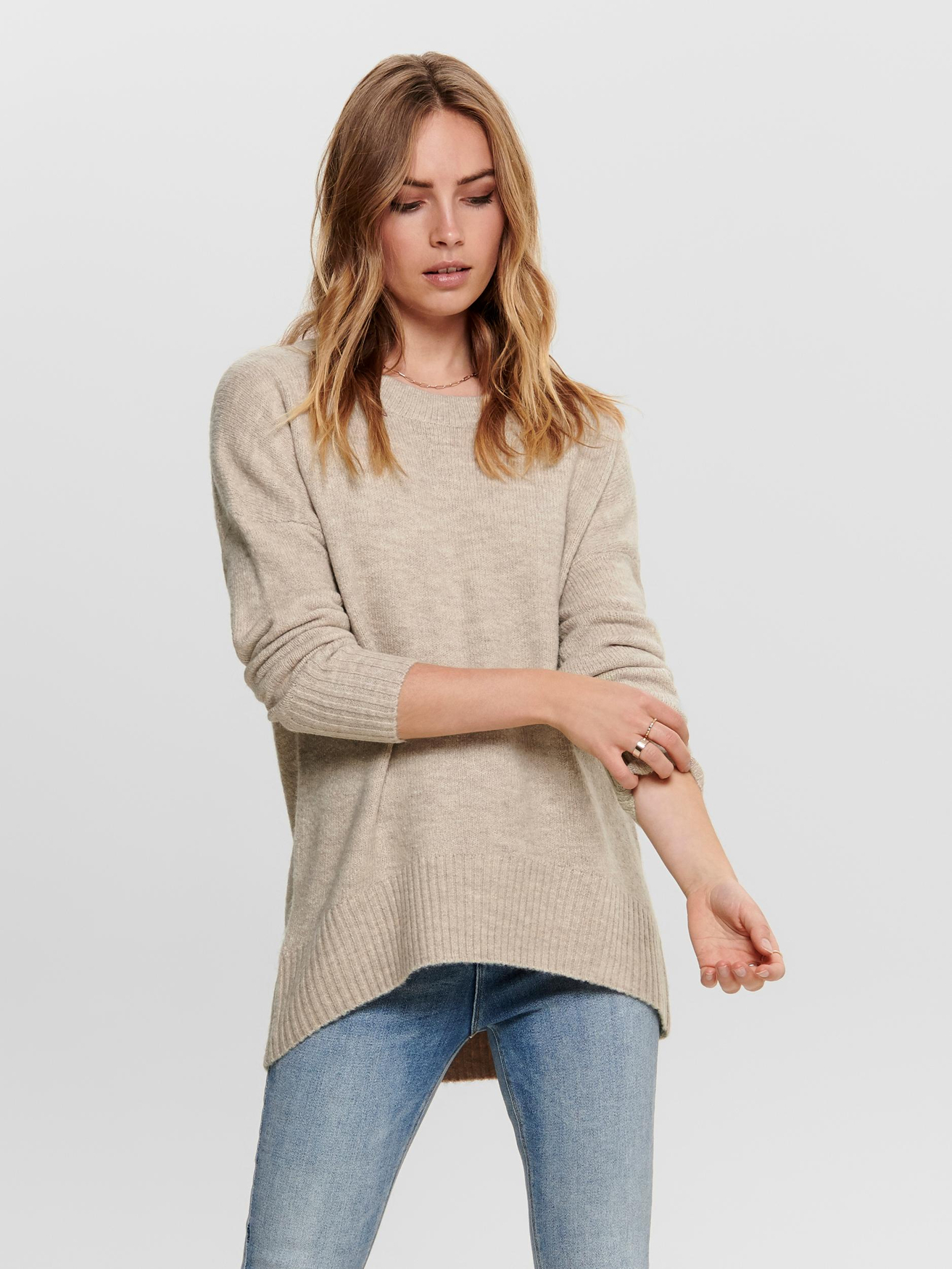 

Свитер ONLY Warmer Strick Lockerer Stretch Jumper ONLNANJING, светло-коричневый