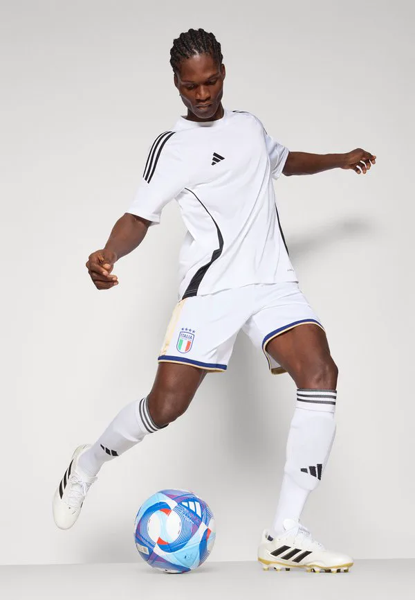 Италия 26 домашние шорты, форма национальной сборной Adidas Performance, White — фото 4