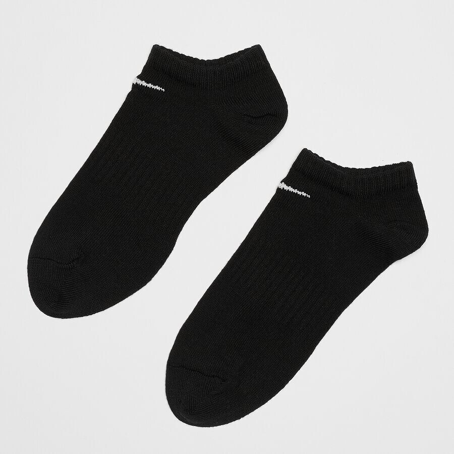 

Легкие тренировочные носки-неявки на каждый день (3 шт.) NIKE, цвет black/white