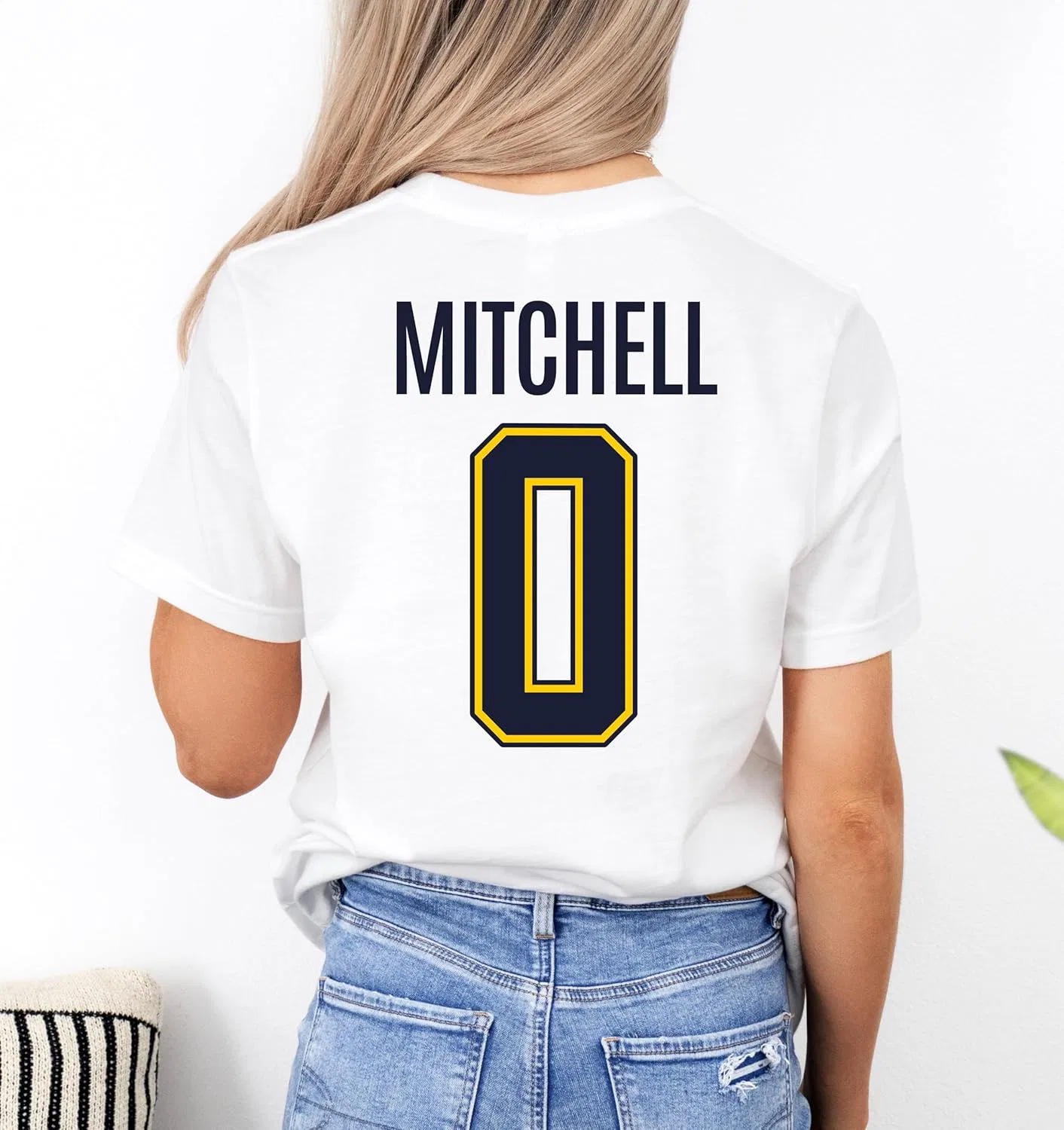 Футболка Kelsey Mitchell 0 Indiana Basketball | Ретро фан-джерси | Одежда Indy Pro Hoops | Унисекс Bella Canvas GENERIC, белый — фото 3