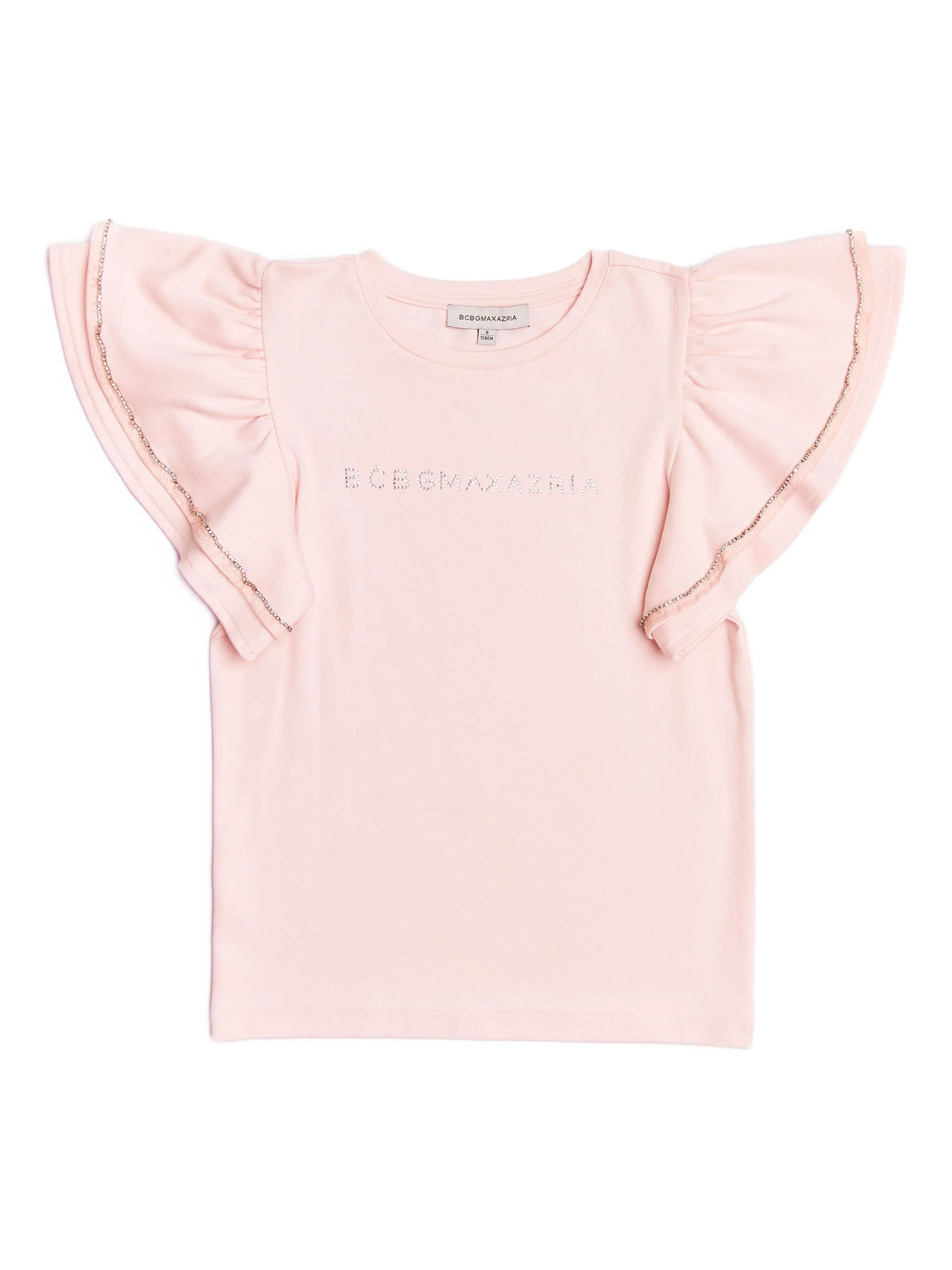 

Футболка с оборками Bcbg Kids, розовый