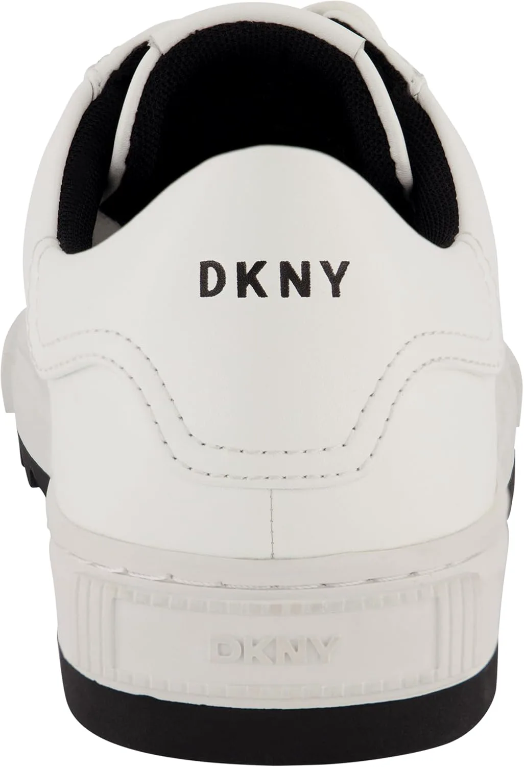 Мужские кроссовки DKNY с двухцветной зубчатой подошвой, круглым носком и шнуровкой, белый — фото 3