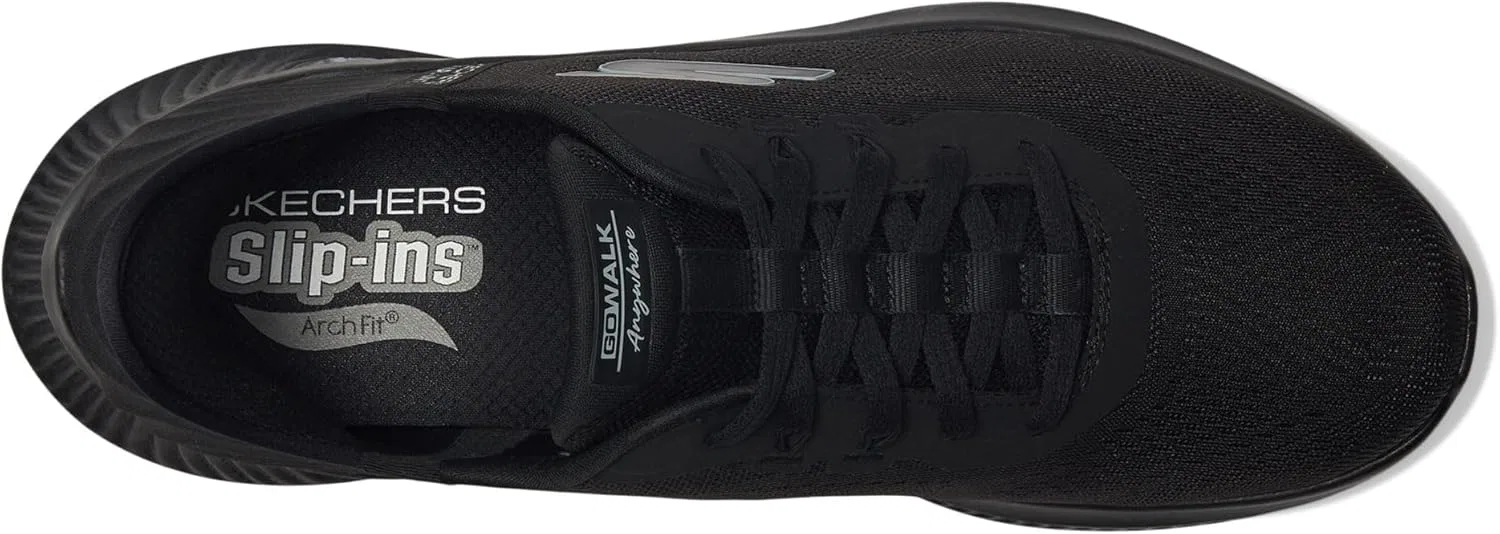 Мужские слипоны Skechers Hands Free Go Walk Anywhere - WorldwideSneaker, Black — фото 2