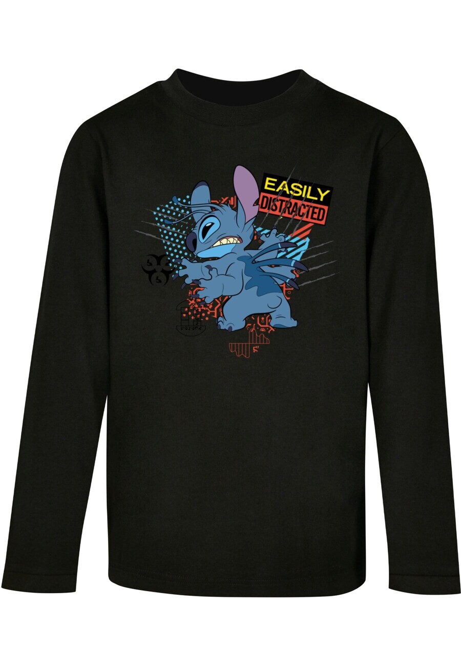 

Лонгслив ABSOLUTE CULT Shirt Lilo And Stitch - Easily Distracted, черный