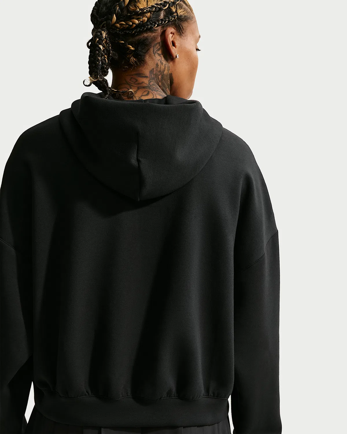 Женская худи на молнии Nike 24.7 ImpossiblySoft, Black/Dark Smoke Grey — фото 2