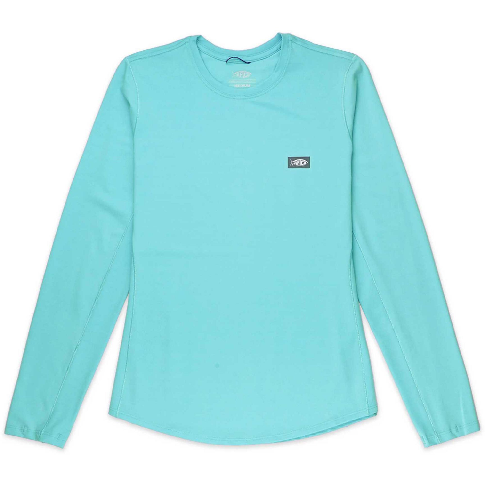 

Женская футболка с длинным рукавом Air-O-Mesh Performance AFTCO, Turquoise, Синий, Женская футболка с длинным рукавом Air-O-Mesh Performance AFTCO, Turquoise