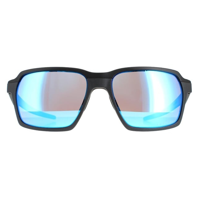 

Квадратные мужские стальные солнцезащитные очки Prizm с сапфировым стеклом поляризованные Parlay Oakley, серый