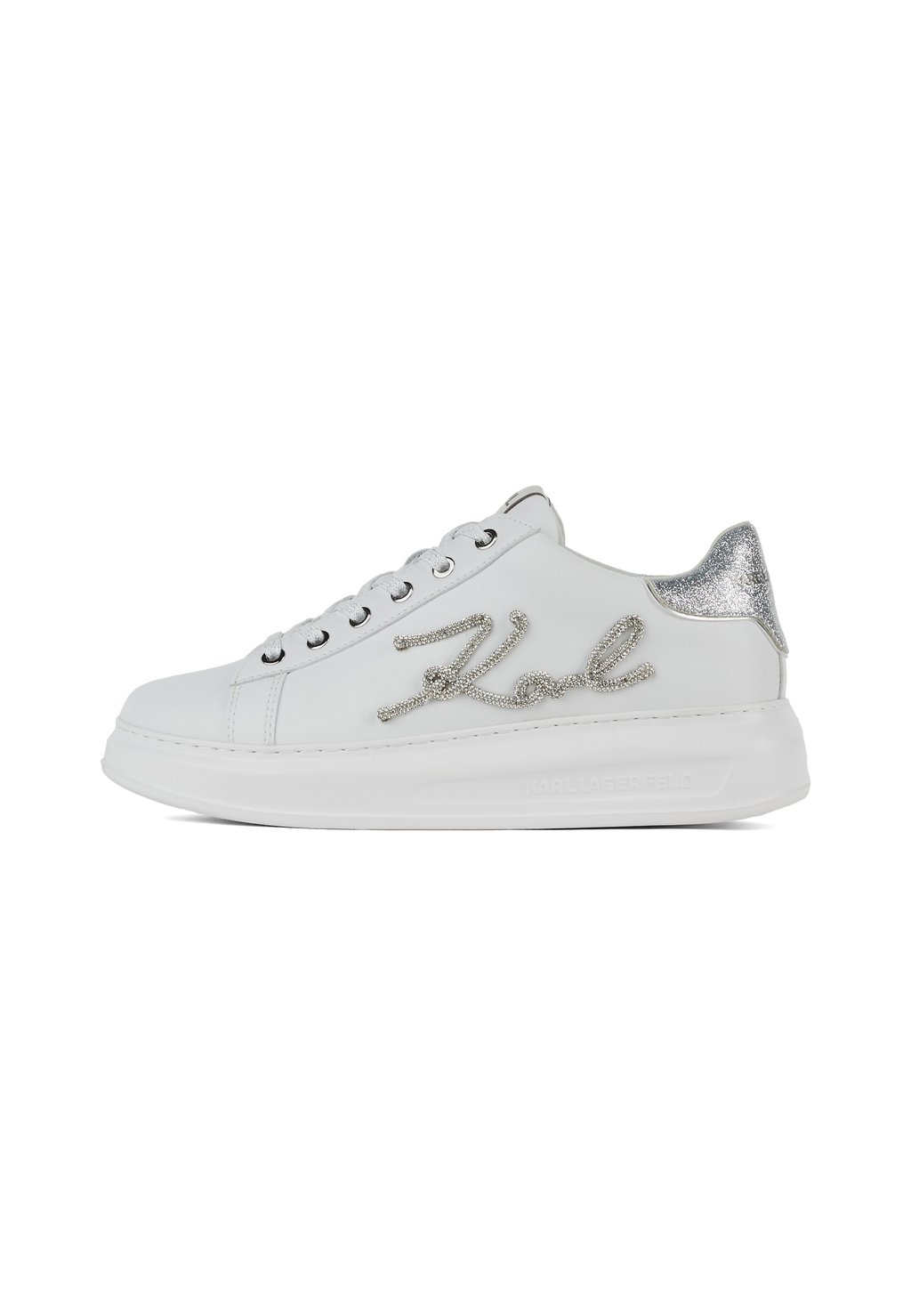 Кроссовки KAPRI SIGNIA RHINESTONE LO KARL LAGERFELD, белый