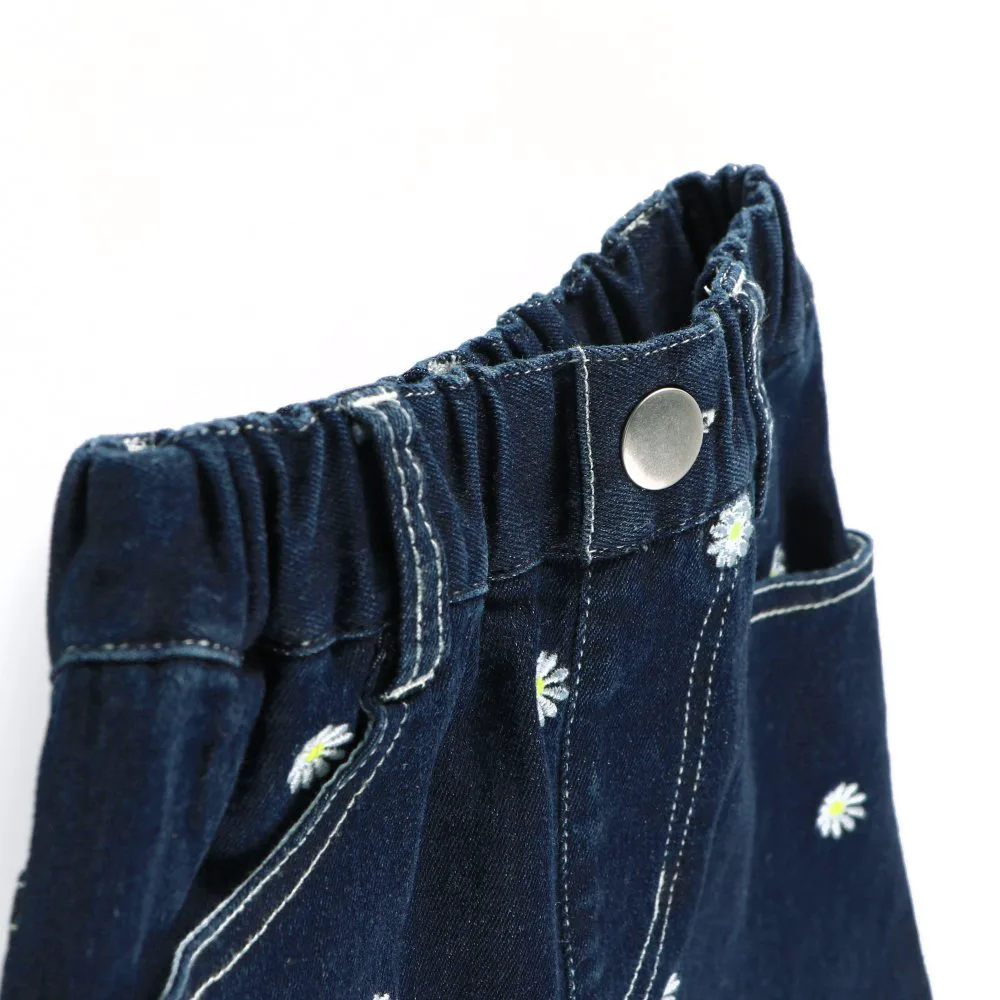 Джинсовая юбка с цветочной вышивкой Branshes, Navy blue — фото 4