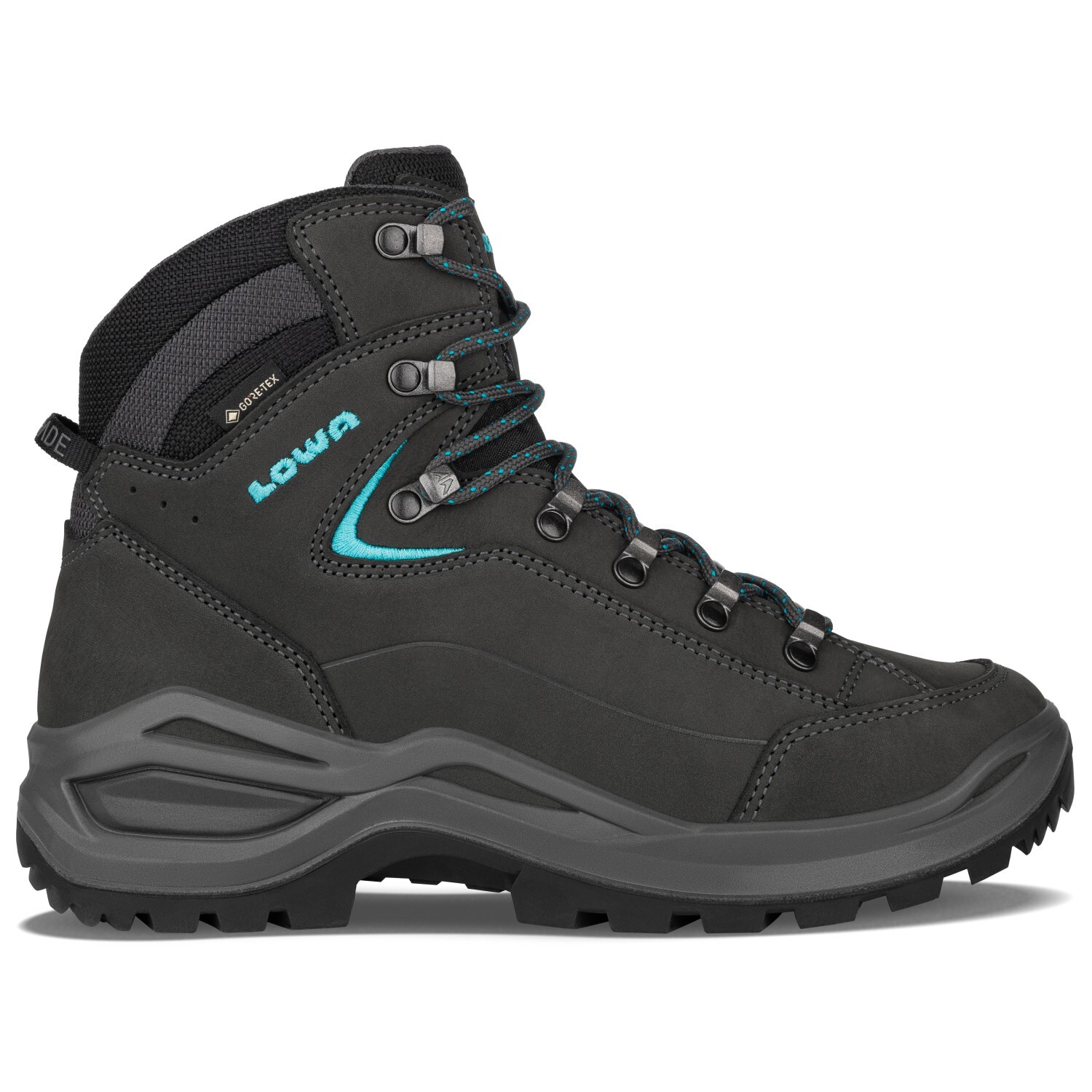 

Походная обувь Lowa Renegade Evo GTX Mid Slim, цвет Asphalt/Türkis