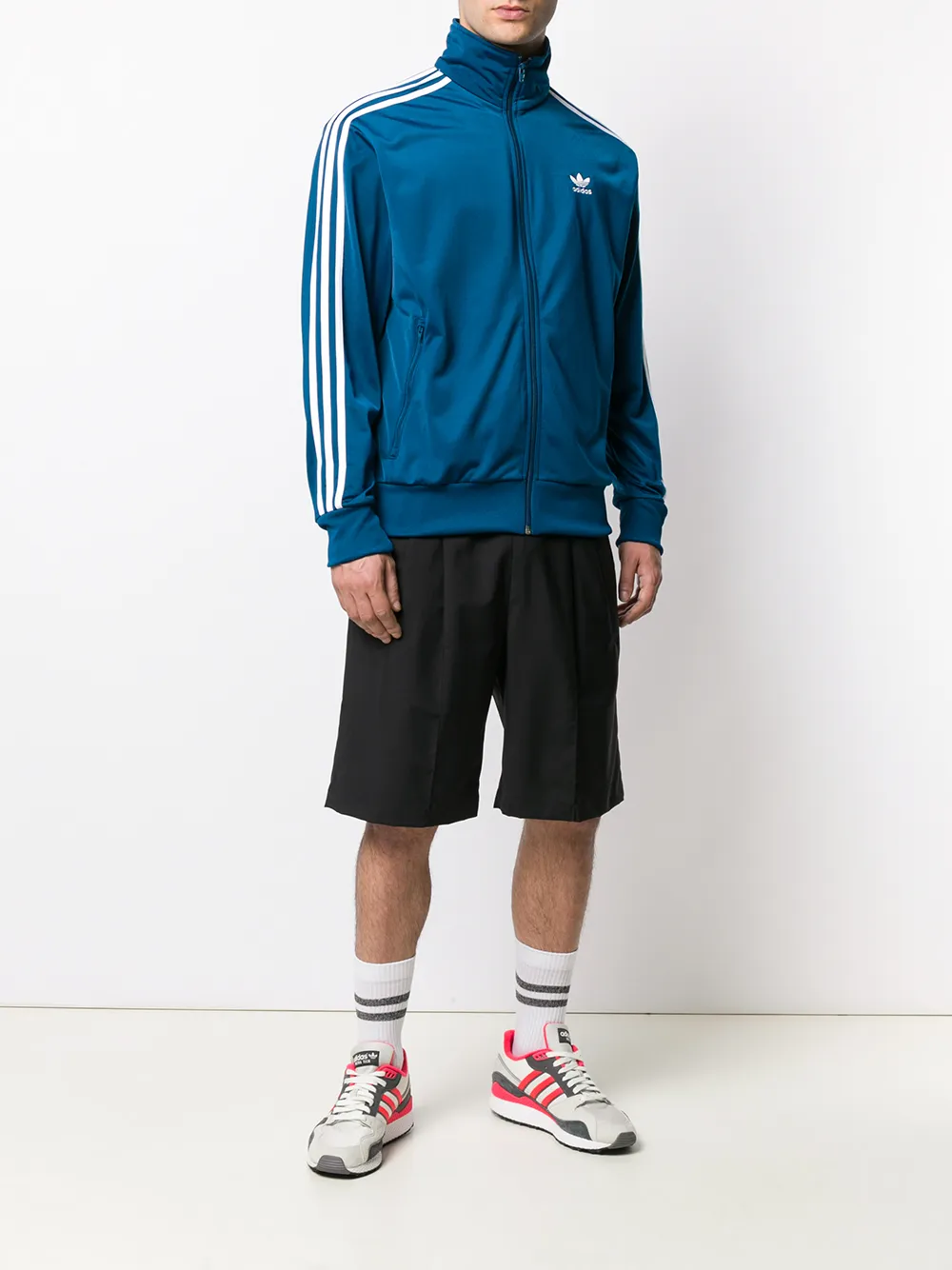 Спортивная толстовка на молнии adidas, синий — фото 2