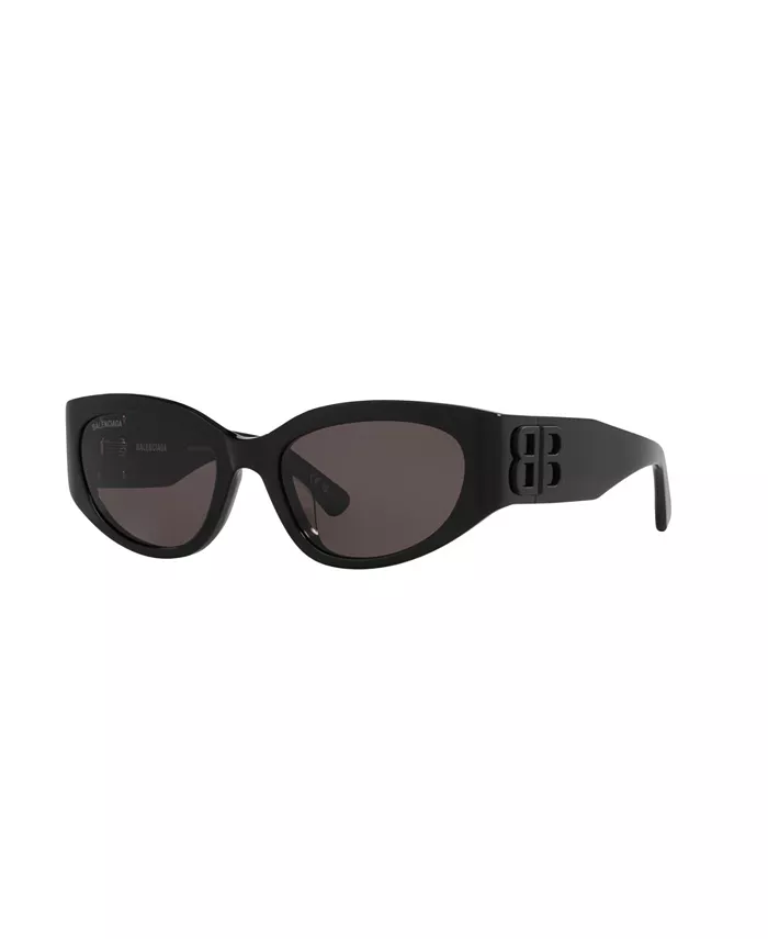 

Женские овальные солнцезащитные очки, BB0324SK 6E000336 Balenciaga, черный