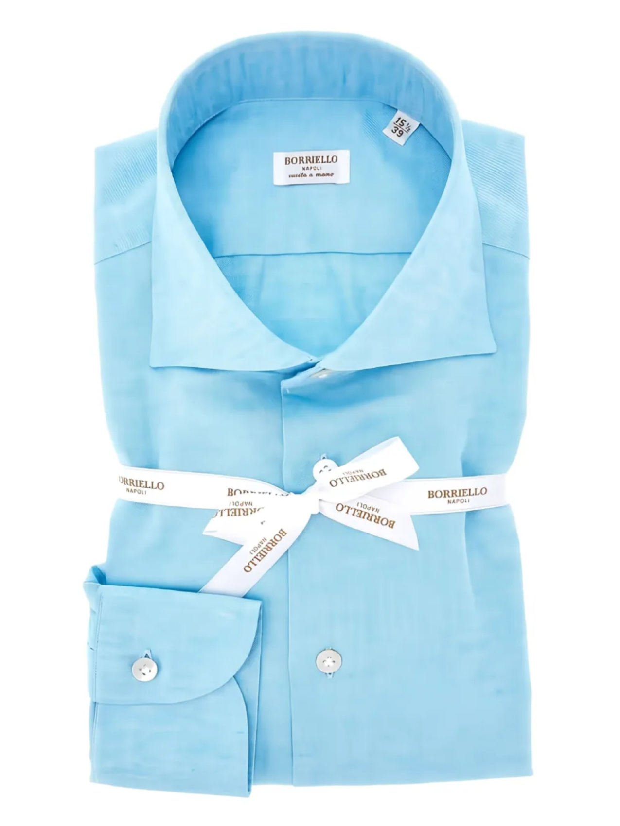 

Рубашка из твила BORRIELLO NAPOLI, синий